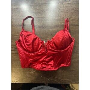 Garage Satin wire V-neck Bustier Corset Top